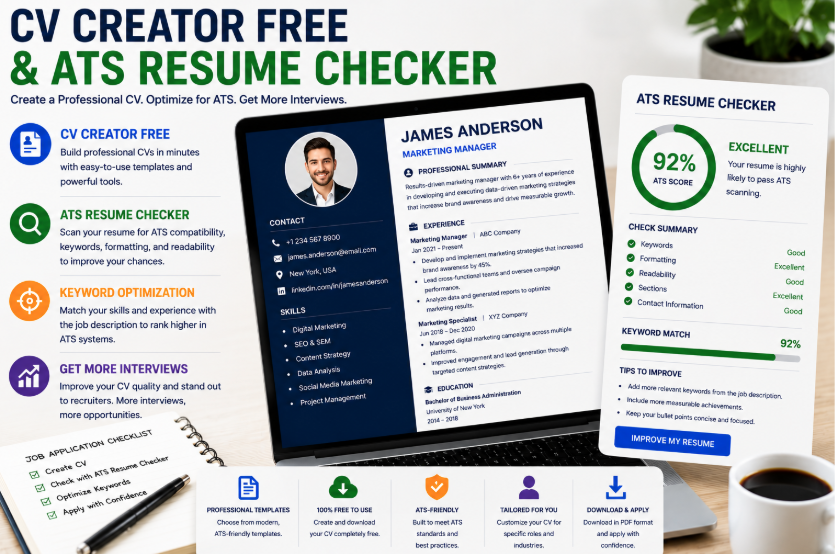 CV Creator Free and ATS Resume Checker: The Simple Way to Build a Resume That Employers Can Read